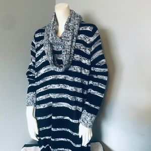 Lovely 2 piece dress to piece along with a scarf.